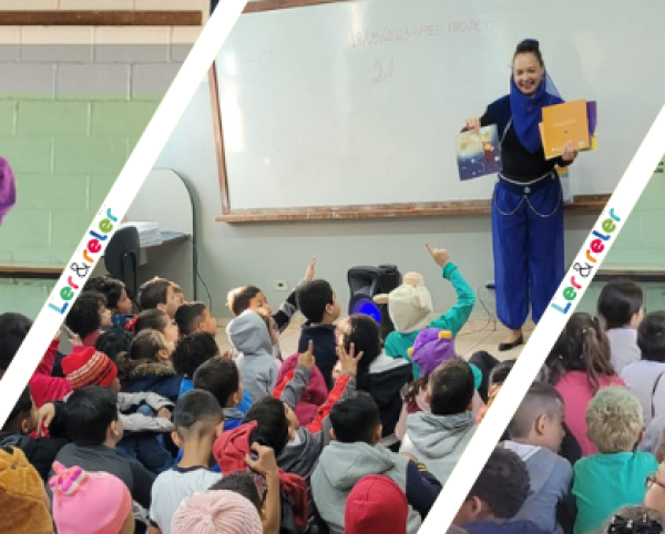 Banner Apresentação das Maletas Ler e Reler na Escola
